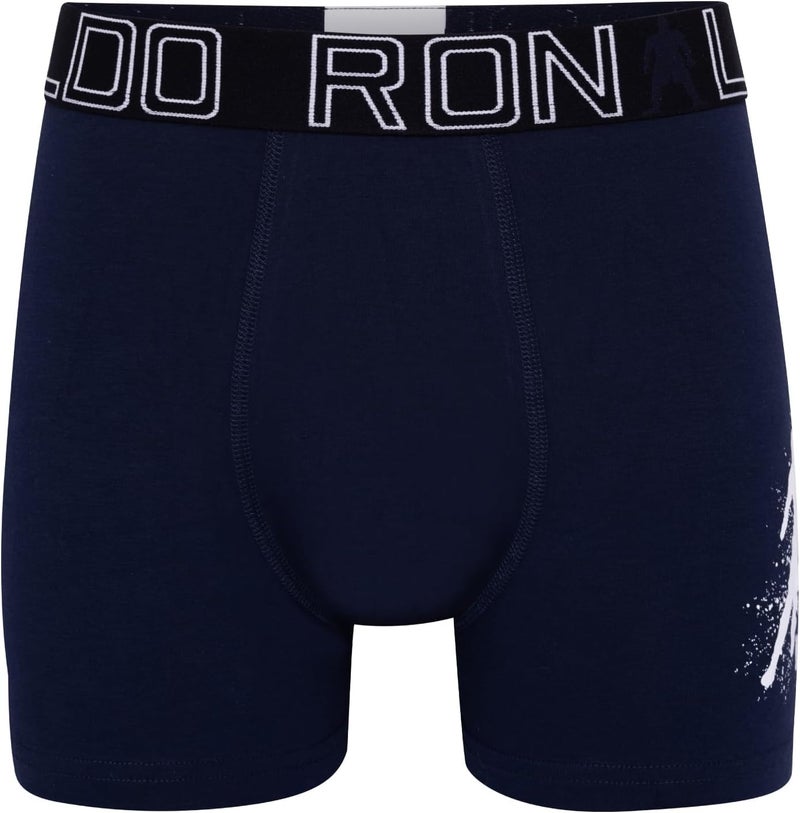 CR7 Boy's 3 Pack Cotton Blend Trunks - Image 3